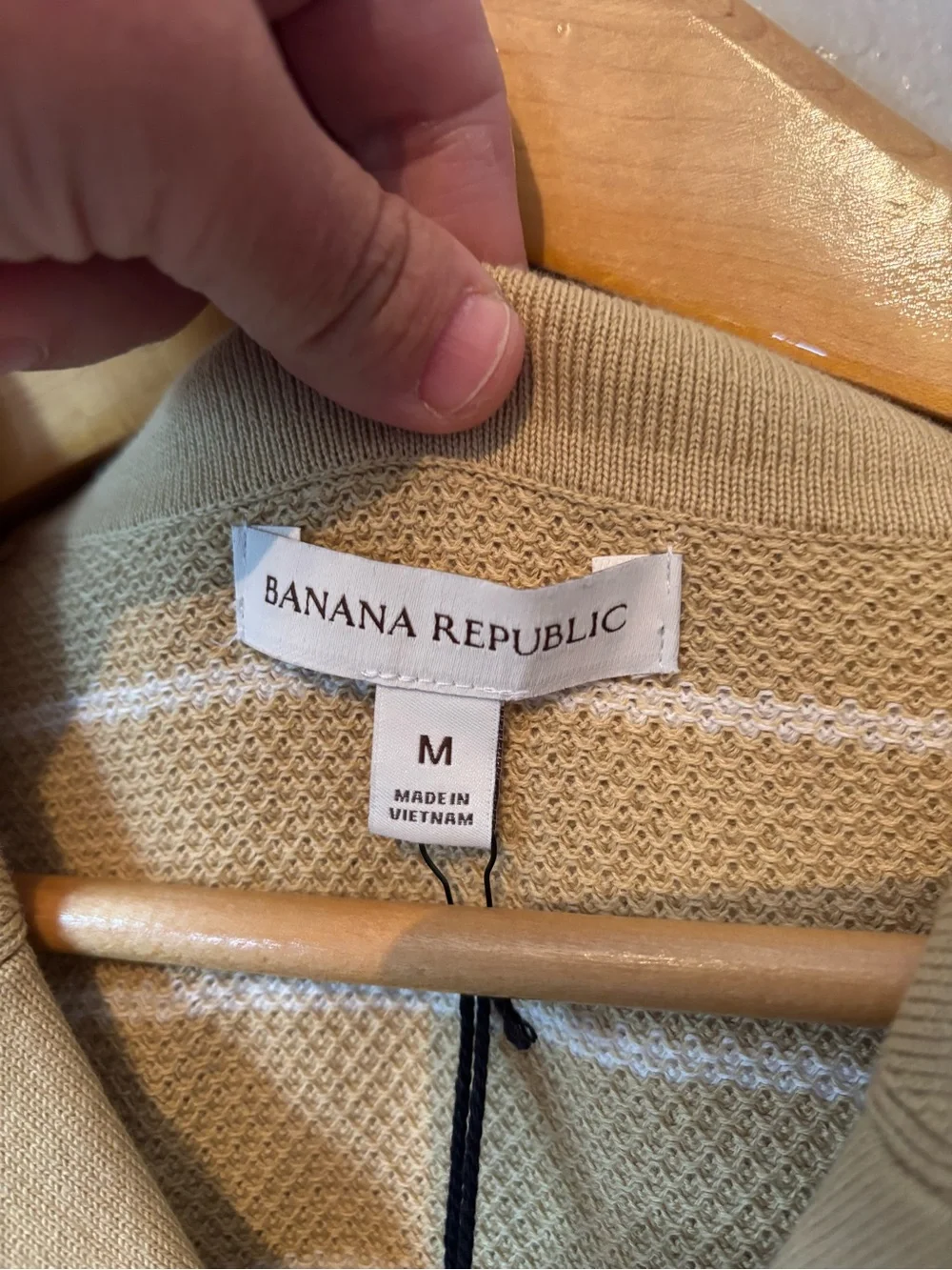 NWT Banana Republic relaxed fit striped polo
